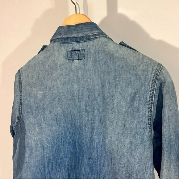 Current/Elliott Denim Western Shirt XS/S USA Americana Ranchcore Coastal Cowgirl - Picture 6 of 6